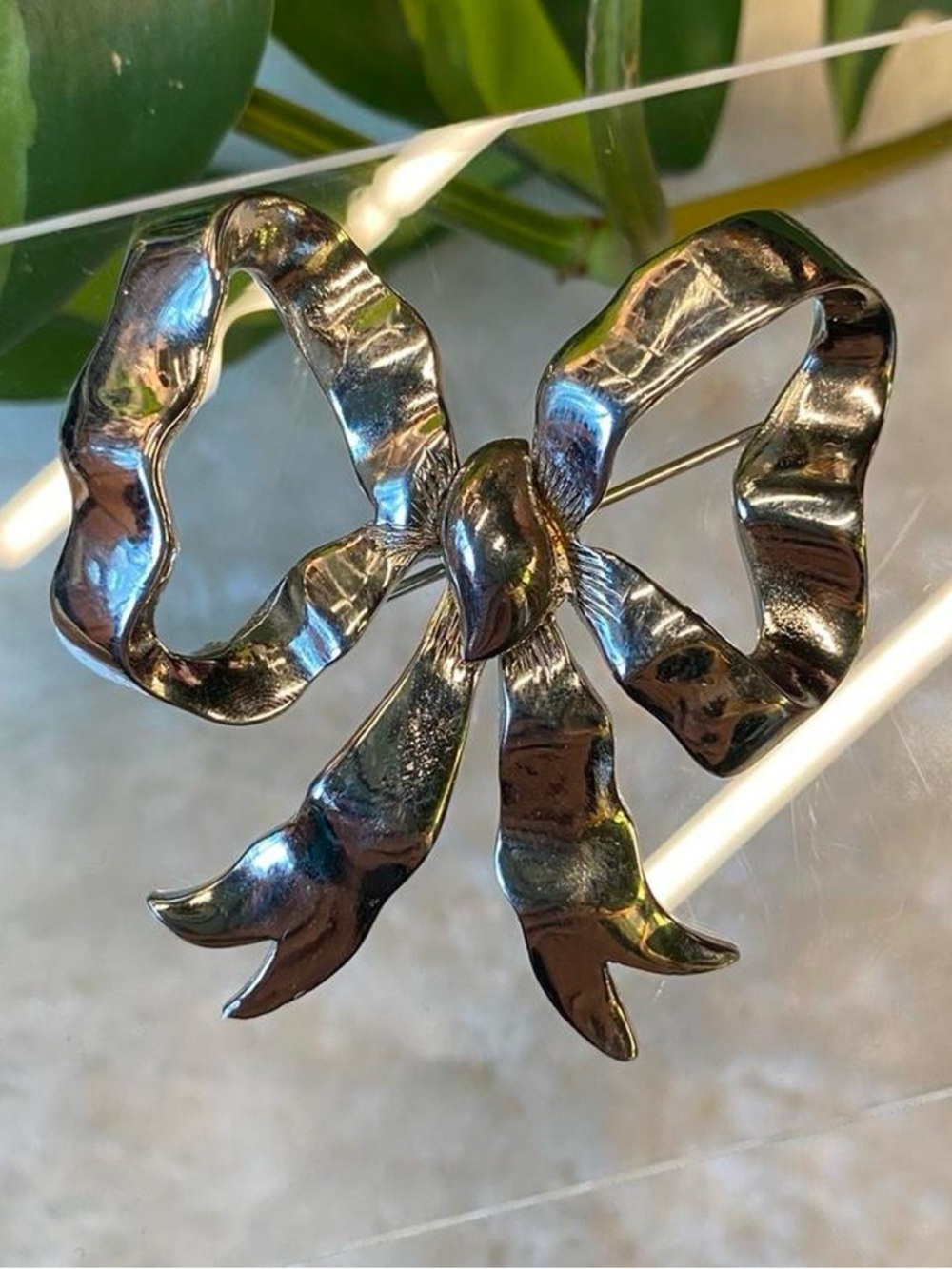 Vintage Silver Coquette Brooch